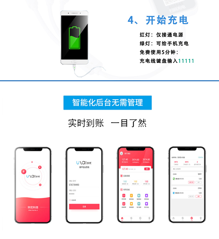 共享充電線管理軟件APP